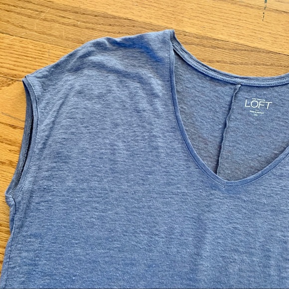 LOFT Tops - LOFT Linen Tee Shirt in Dusty Lavender